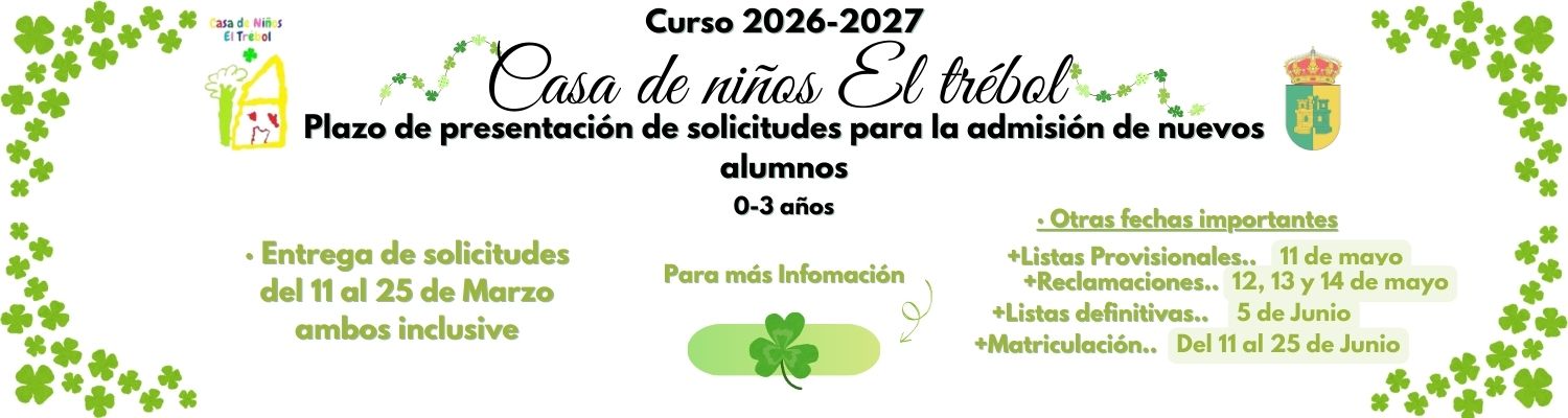 Banner inscripciones Trébol Banner inscripciones Trébol